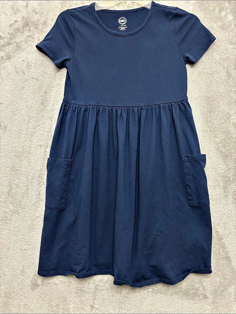 Wonder Nation Girls Blue Dress Size Large (10-12)